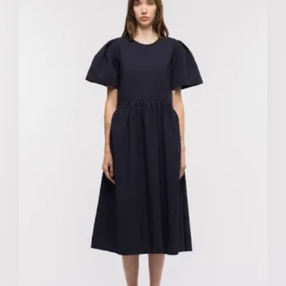 TOIT VOLANT spring garden 2.0 dress in navy XS/S